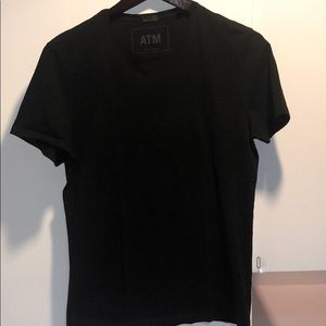ATM Black Cotton Tshirt
